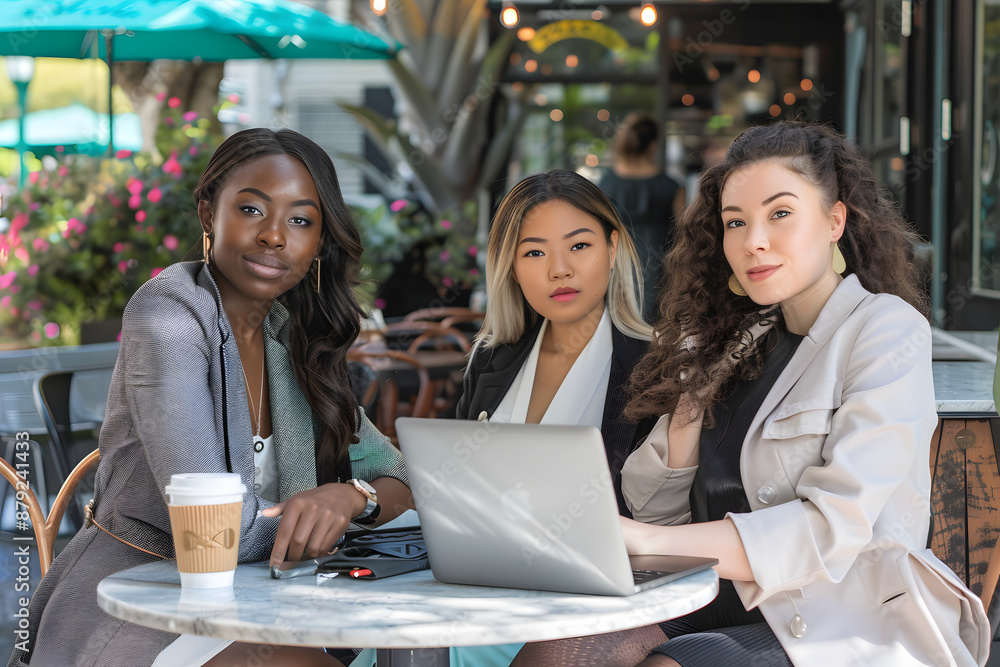 What involves the world of business, women gathered, bosses, executives and other workers of a company. What involves the world of business, women gathered, bosses, executives and other workers of a company.