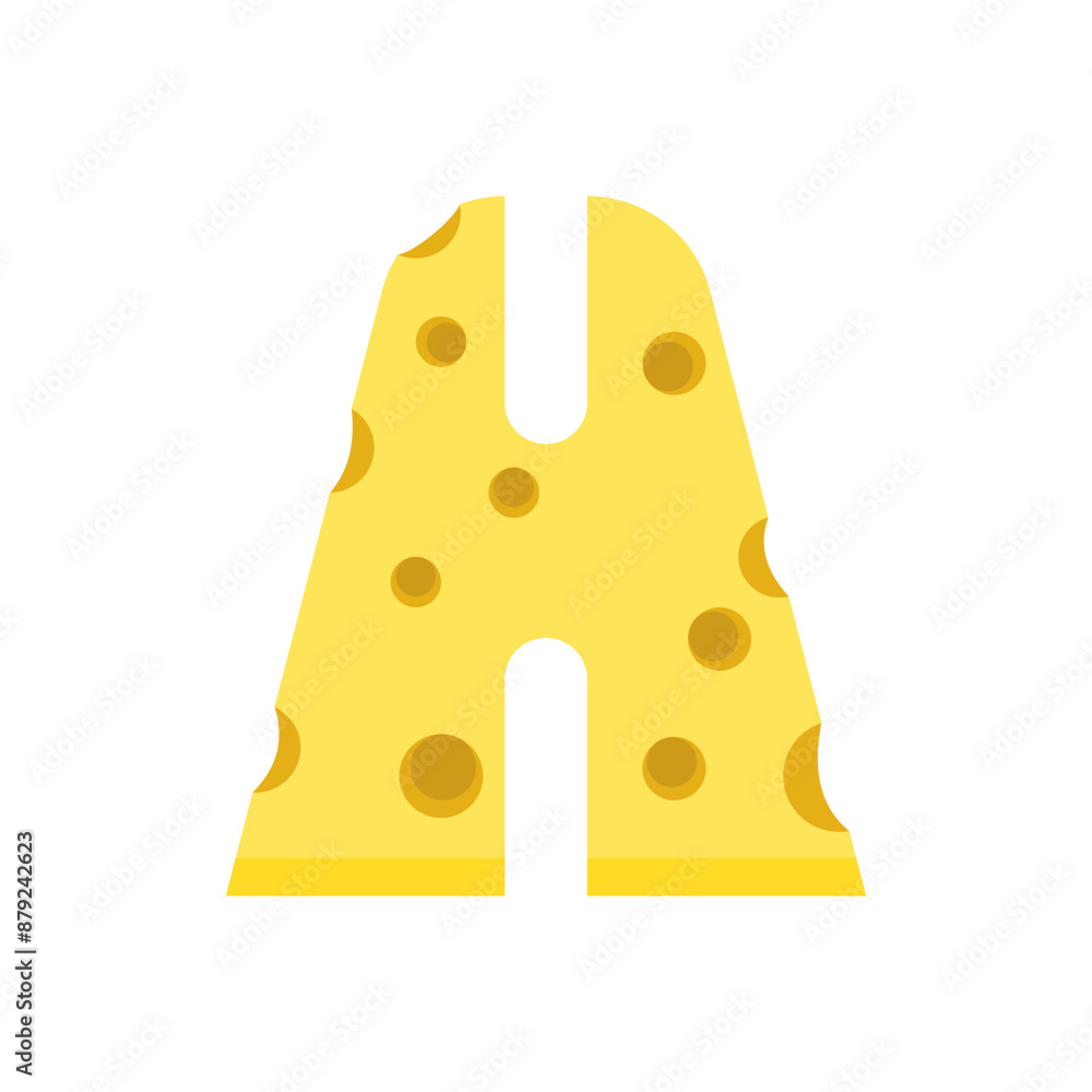 Cheese Letter H