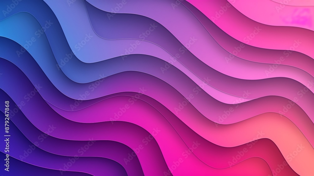 Abstract wavy background in shades of blue, purple, and pink. Abstract wavy background in shades of blue, purple, and pink.