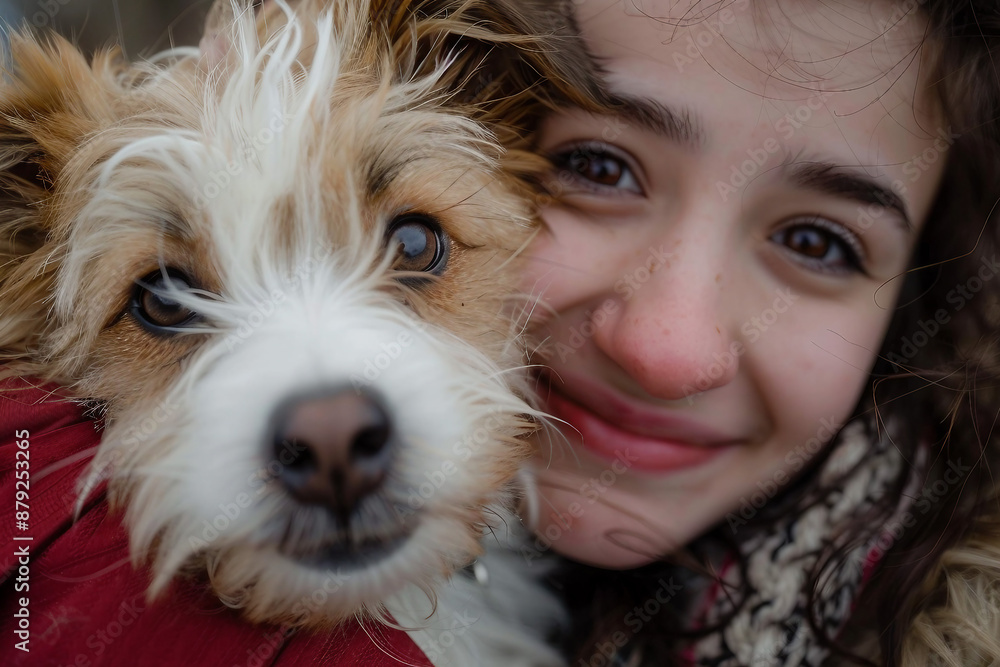 Inspection of a dog at a veterinary clinic created with generative AI Inspection of a dog at a veterinary clinic created with generative AI