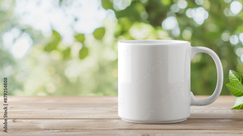Clean customizable coffee mug mockup for promotional merchandise. Clean customizable coffee mug mockup for promotional merchandise.