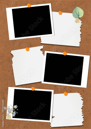 collage photo remember with note