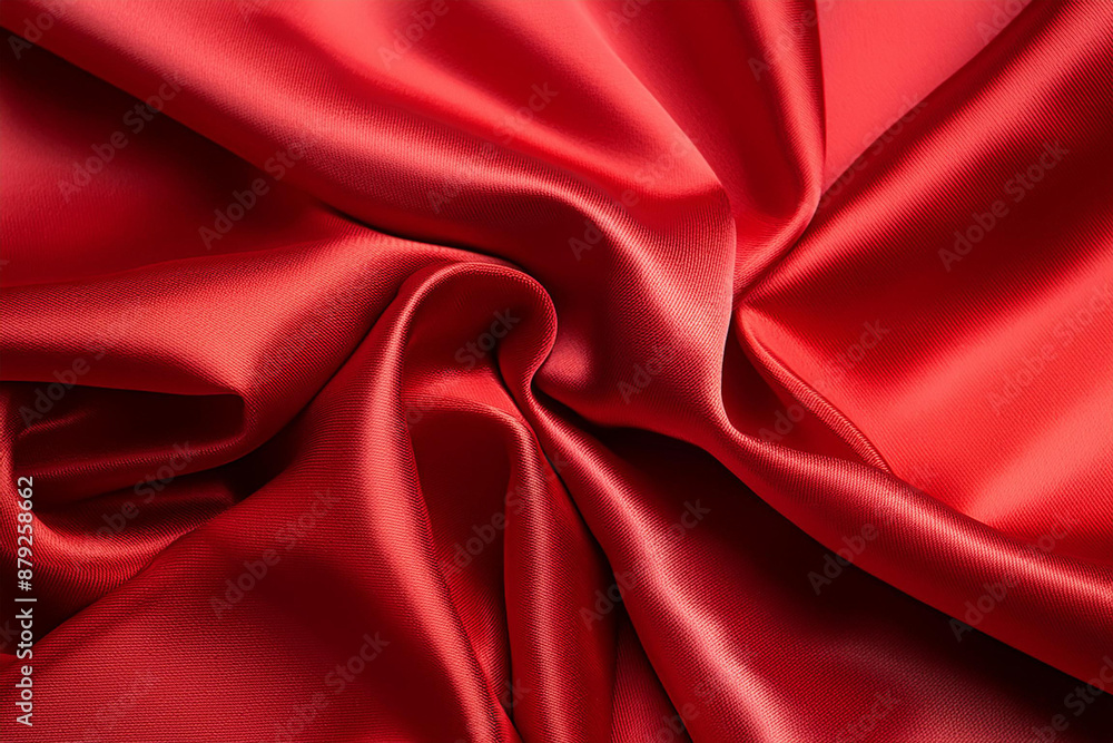 Smooth elegant red silk or satin texture can use as background Smooth elegant red silk or satin texture can use as background