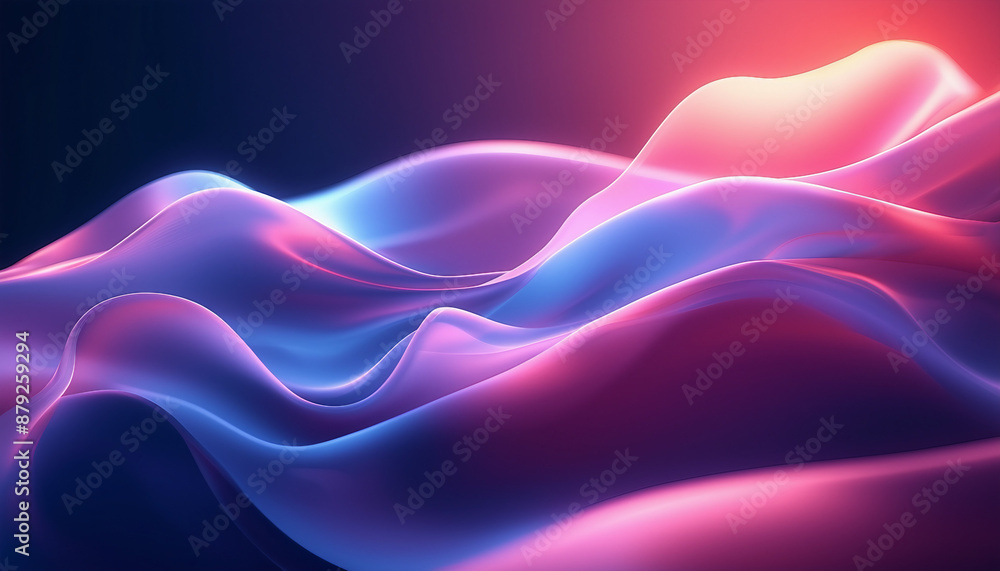 Fototapeta premium Elegant Flowing Shapes. Premium Organic Background 