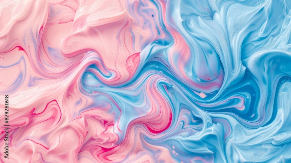 Obraz premium Visuals abstract senses, incorporating fluid, flowing, and relaxing imagery. abstract backgrounds. Calming Rhythms