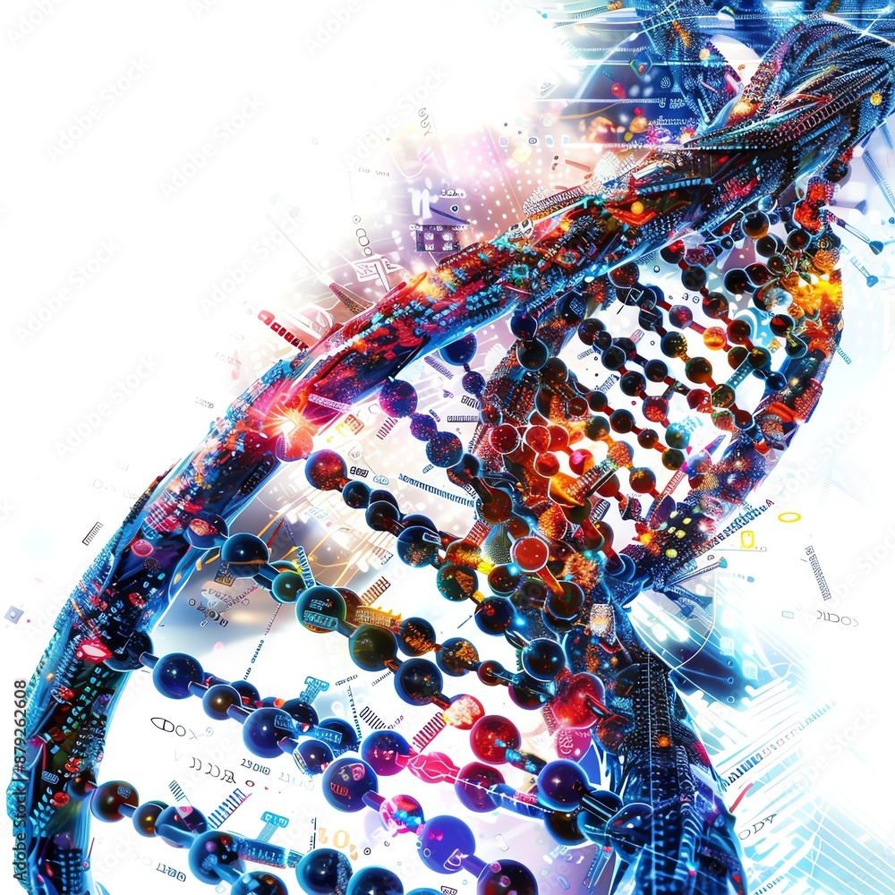 Obraz premium An abstract representation of CRISPR technology
