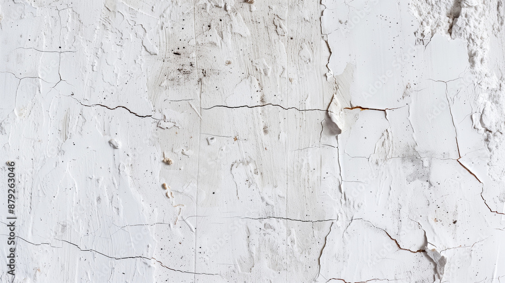 Obraz premium White concrete wall as background, white cement or stone old texture as a retro pattern wall plaster and scratches, white and black cement texture for background 