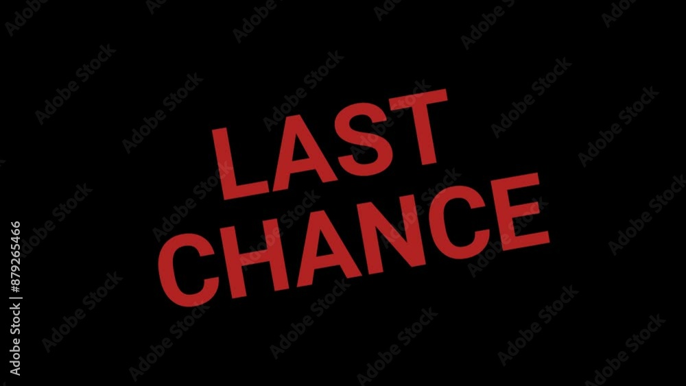 Last chance Stamp Effect text Animation Last chance Stamp Effect text Animation