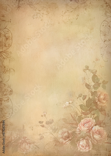 Shabby floral background