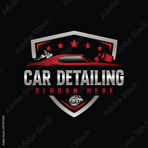 auto shine wash and detailing service logo