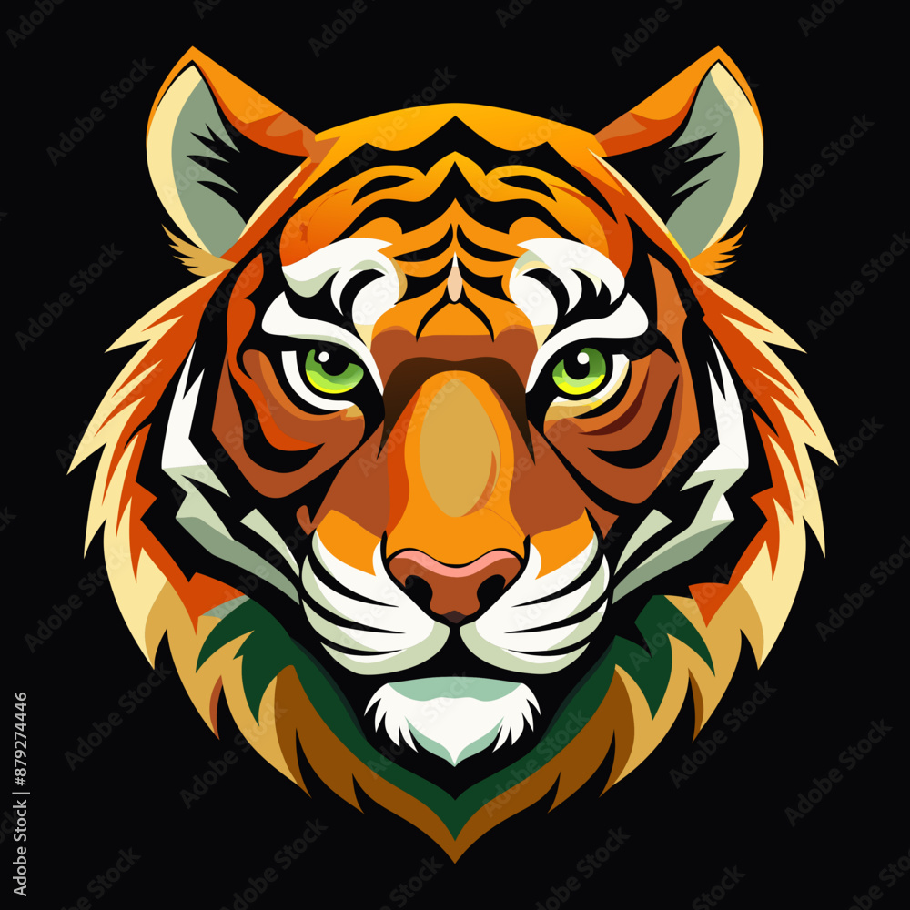 Fototapeta tiger vector and illustration