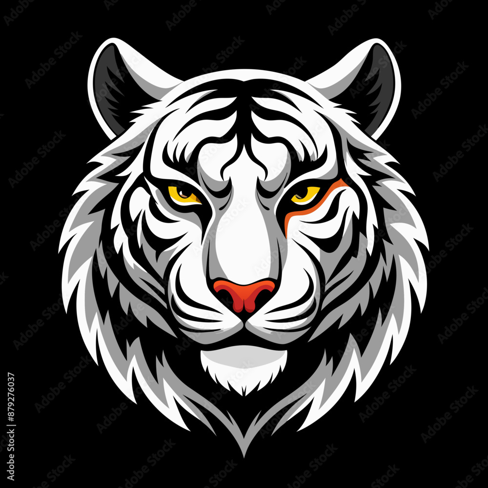Obraz premium tiger vector and illustration