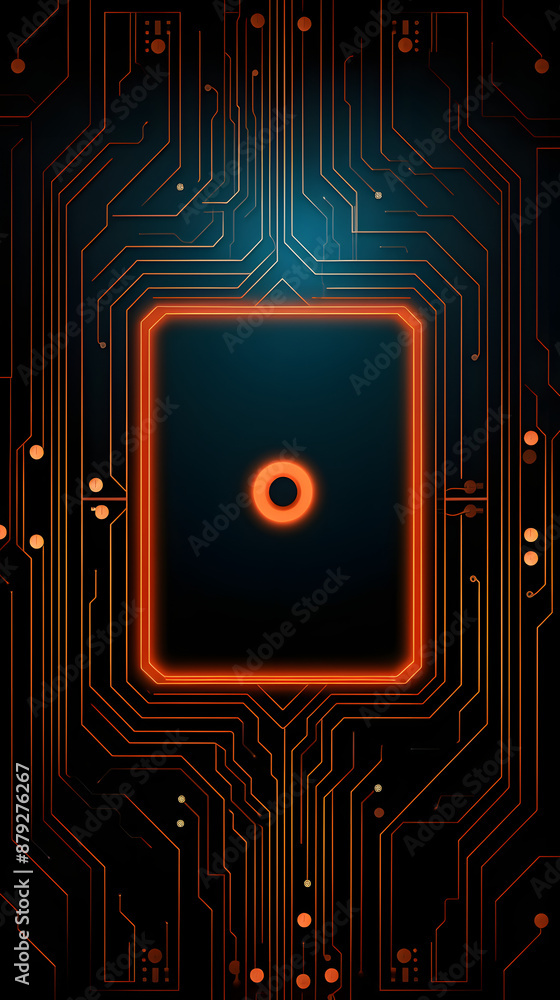 Digital circuit technology graphics poster mobile phone background Digital circuit technology graphics poster mobile phone background