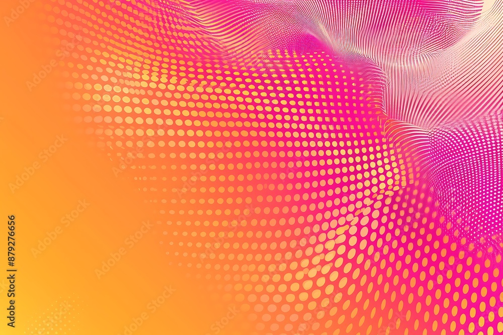 Obraz premium Orange color Background With Halftone Effect