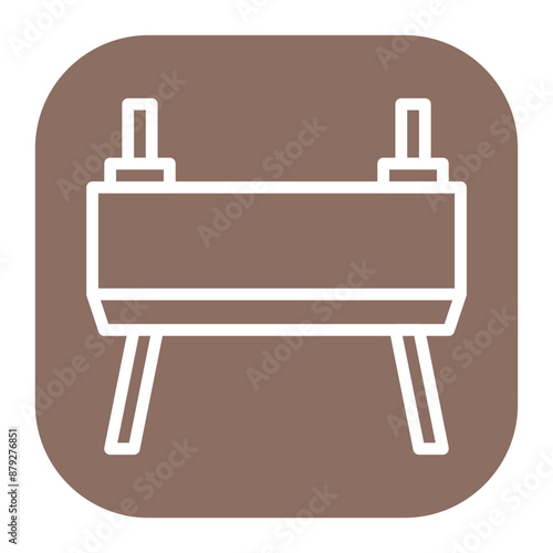 Goat Gymnastics icon vector image. Can be used for Sport Equipment.