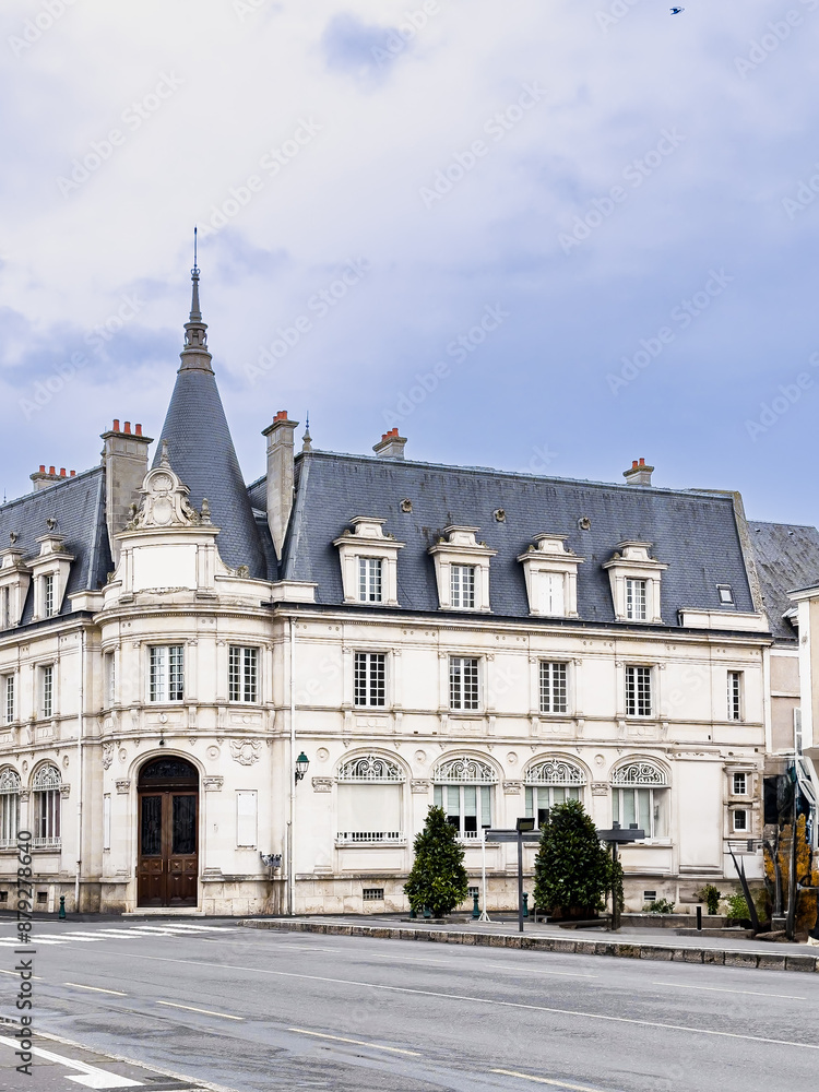 Fototapeta premium Street view of Montargis in France