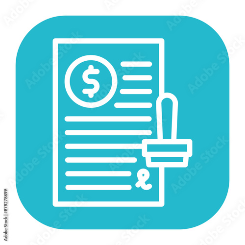 Loan Approval icon vector image. Can be used for Loan.