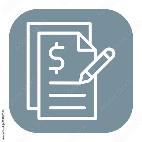 Proposal Writing icon vector image. Can be used for Freelancer.