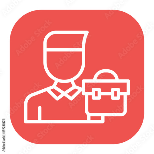 Self Employed icon vector image. Can be used for Freelancer.