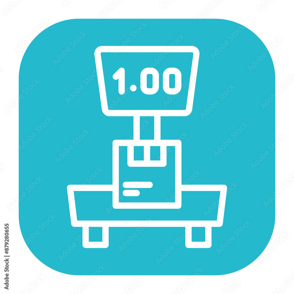 Box Weight icon vector image. Can be used for Order Fulfilment. Box Weight icon vector image. Can be used for Order Fulfilment.