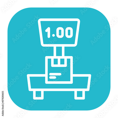 Box Weight icon vector image. Can be used for Order Fulfilment.