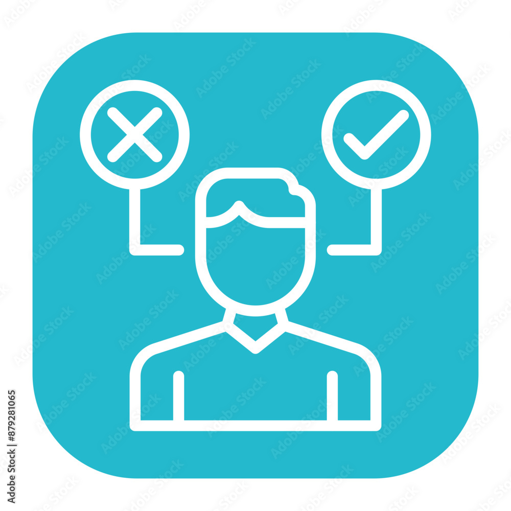 Decision Making icon vector image. Can be used for Headhunting. Decision Making icon vector image. Can be used for Headhunting.