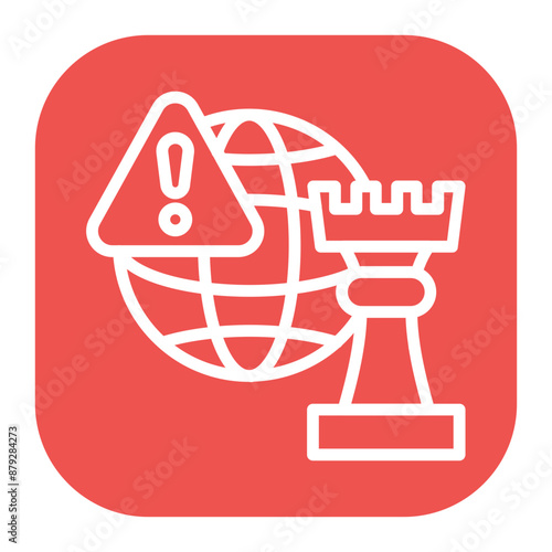 Geopolitical Risks icon vector image. Can be used for Business Risks.
