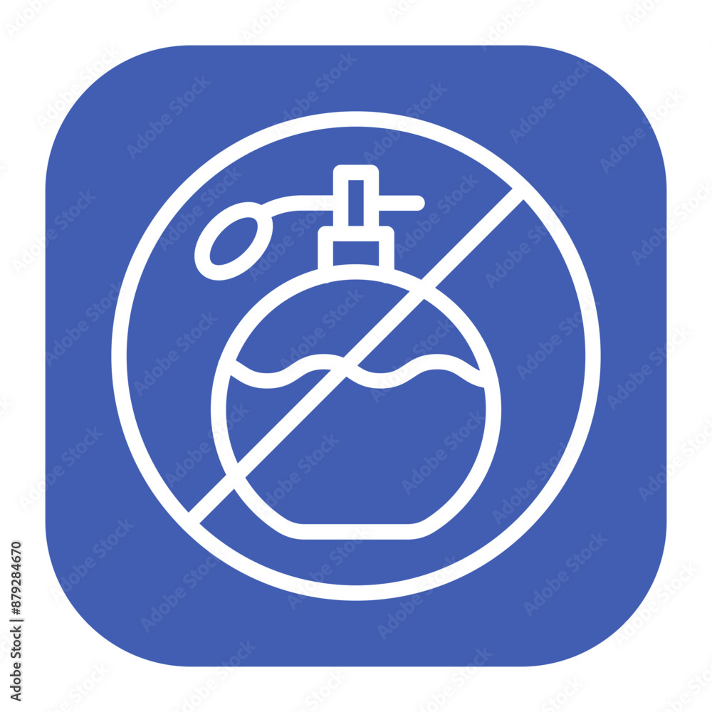 Fragrance Free icon vector image. Can be used for Sun Protection. Fragrance Free icon vector image. Can be used for Sun Protection.