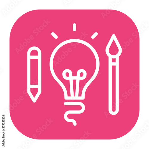 Creativity icon vector image. Can be used for Organization.