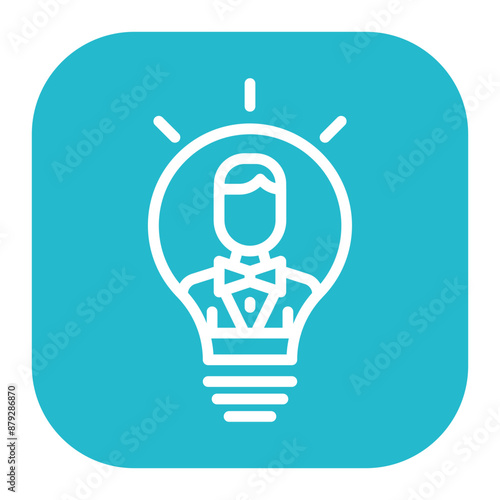 Inspiration icon vector image. Can be used for Thought Leadership.