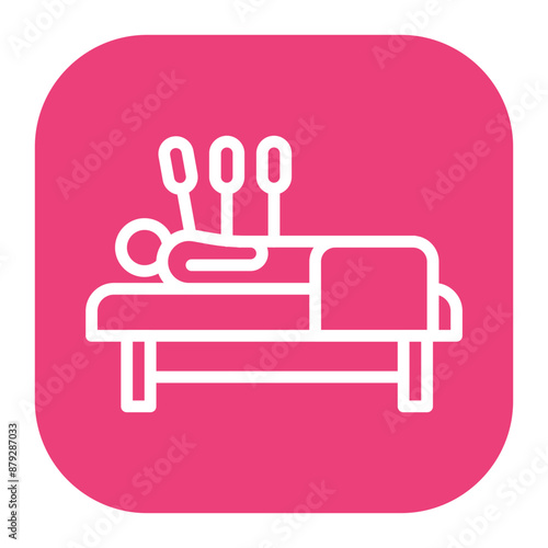Acupuncture icon vector image. Can be used for Physical Wellbeing.