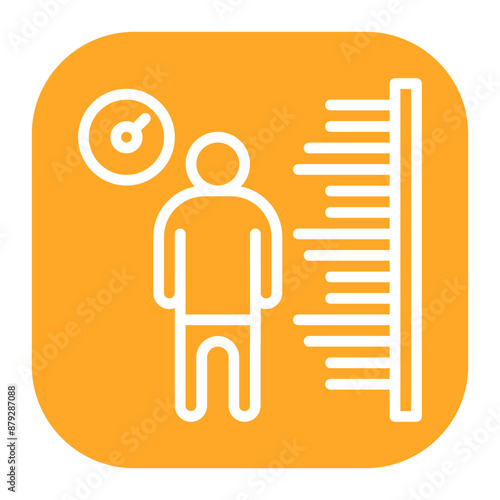 Body Mass Index icon vector image. Can be used for Physical Wellbeing.