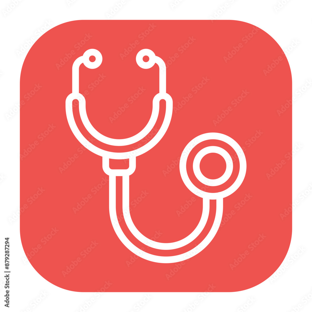 Stethoscope icon vector image. Can be used for Physical Wellbeing. Stethoscope icon vector image. Can be used for Physical Wellbeing.