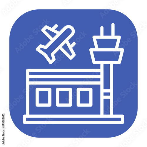 Airport icon vector image. Can be used for Airplane.