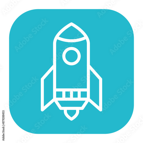 Rocket icon vector image. Can be used for Airplane.