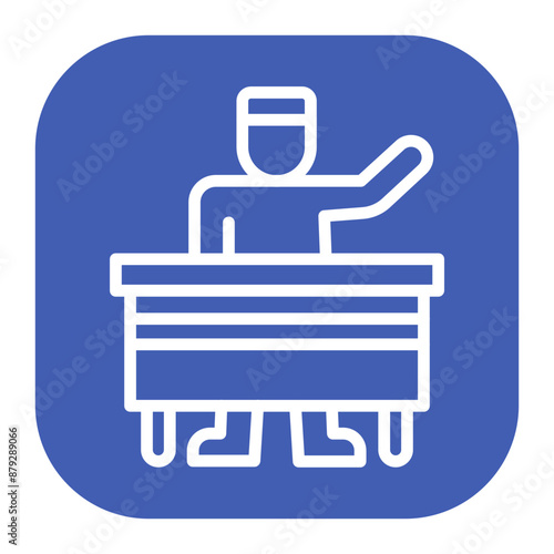 Participate icon vector image. Can be used for Social Justice.