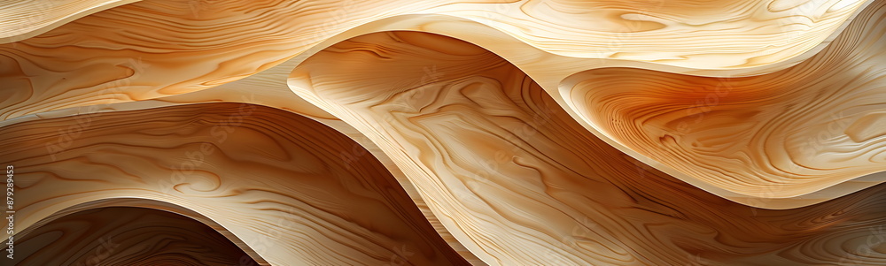 Aesthetic light brown faux wood pattern of a tree trunk with a unique ...