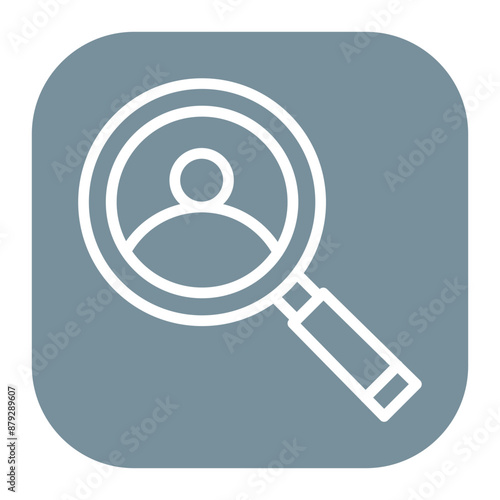 Recruiter icon vector image. Can be used for Hiring Process.