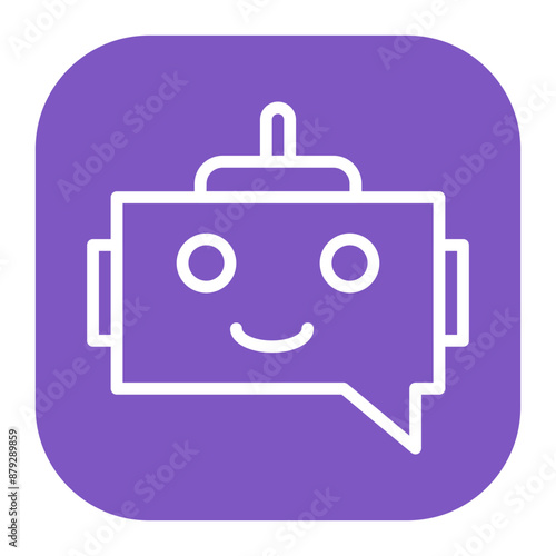 Chatbot icon vector image. Can be used for Digital Disruption.