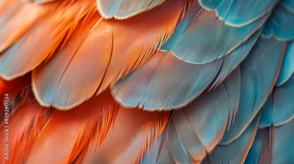 beautiful pink blue orange bird feathers beautiful pink blue orange bird feathers