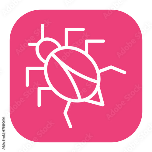 Bug icon vector image. Can be used for Software Testing.