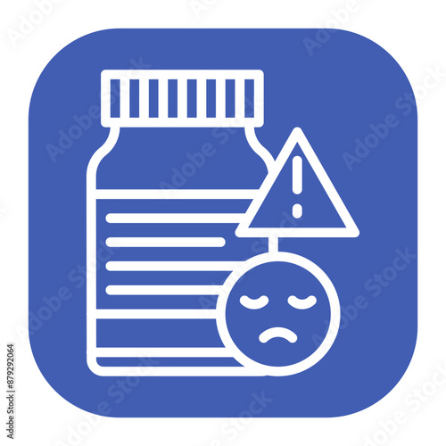 Medication Side Effects icon vector image. Can be used for ADHD.