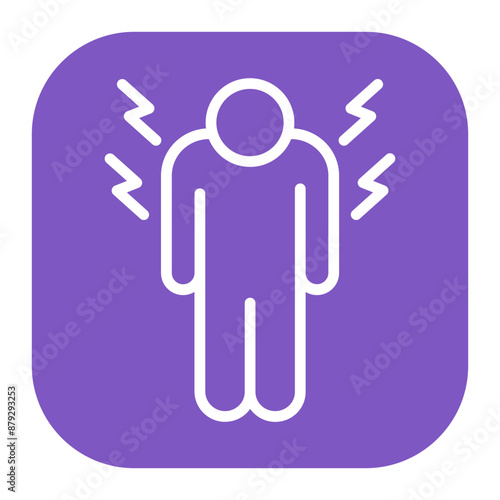 Pain icon vector image. Can be used for Skin Burns.