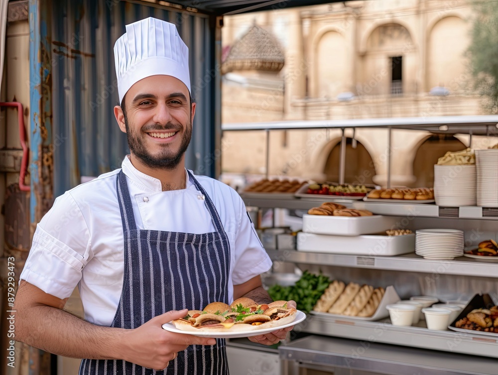 A Chef's Pride in a Mediterranean Street Food Market A Chef's Pride in a Mediterranean Street Food Market