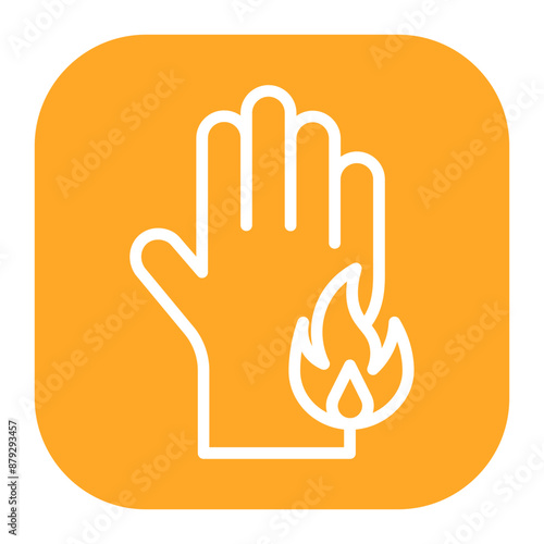Scald icon vector image. Can be used for Skin Burns.