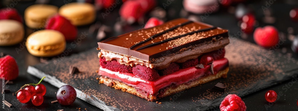 Delicious Haute Patisserie Dessert, A Gourmet Indulgence Delicious Haute Patisserie Dessert, A Gourmet Indulgence