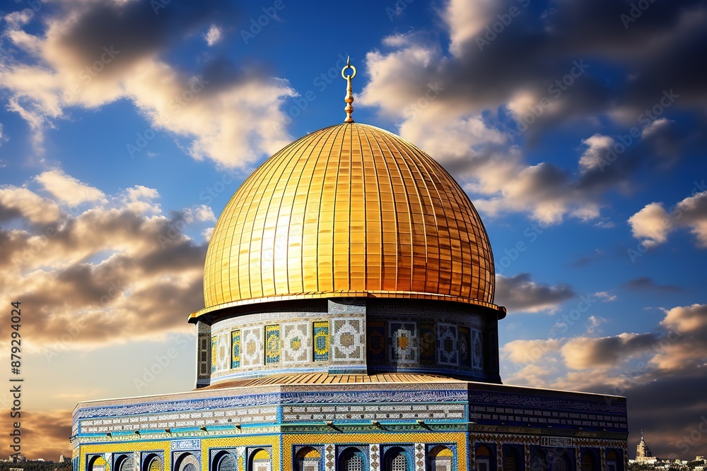 Obraz premium Dome of the Rock mosque in Jerusalem, Israel