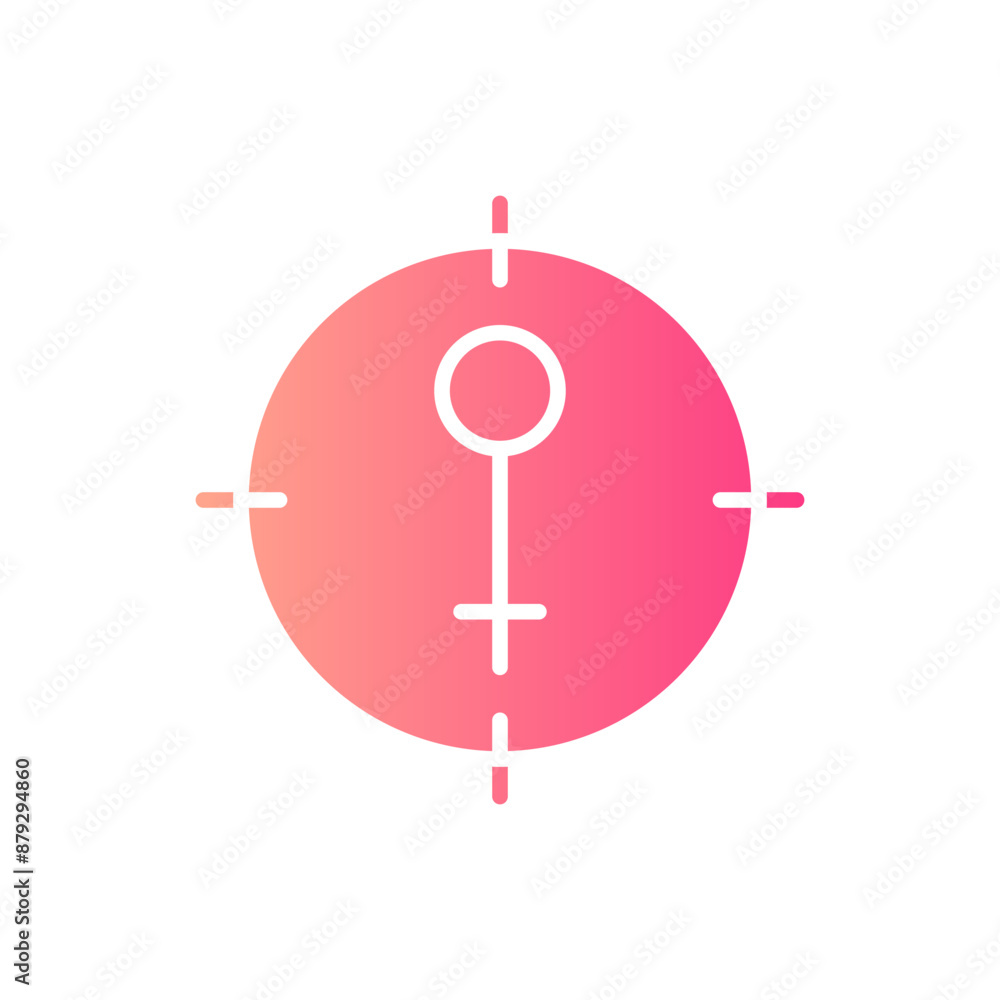 target gradient icon target gradient icon
