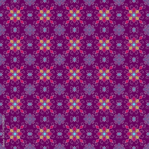 seamless pattern with flowers