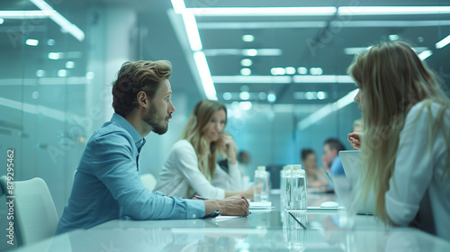 group of businessman meetin...